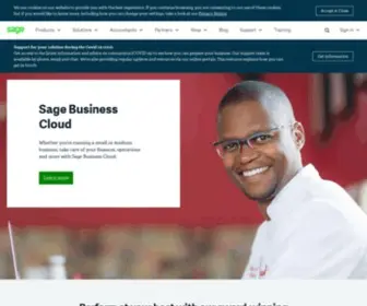 Sagehrandpayroll.co.za(Management Software & Solutions for South African Businesses) Screenshot