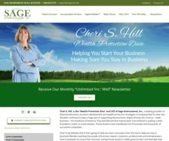 Sageintl.com(Incorporate Your Corporation) Screenshot