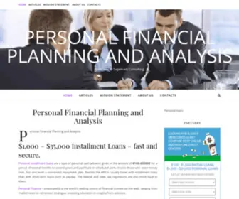 Sagemarkca.com(Personal Financial Planning and Analysis) Screenshot