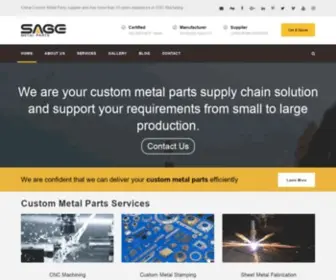 Sagemetalparts.com(China Metal Parts) Screenshot