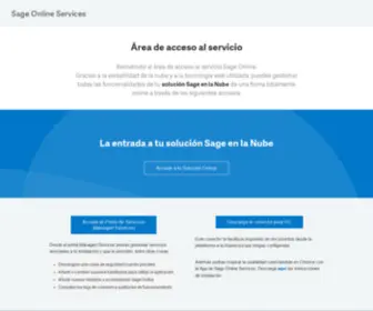 Sagemuranoerponline.es(Sage Online Services) Screenshot