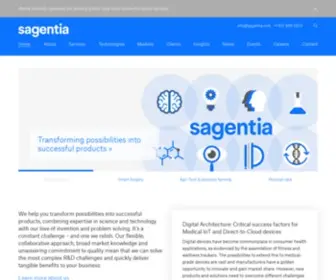 Sagentia.com(Science, technology and Product development) Screenshot