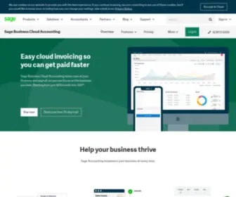 Sageone.com.au(Sage Business Cloud Accounting) Screenshot