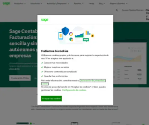 Sageone.es(Sage Contabilidad y Facturación) Screenshot
