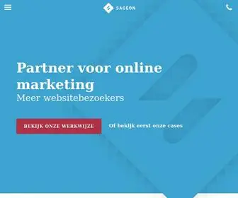 Sageon.nl(Vanuit Utrecht helpt Sageon ondernemers en (online)) Screenshot