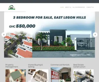 Sagepropertiesgh.com(A Helping Hand in Property Acquisition) Screenshot