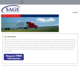 Sageschools.com(Sage Truck Driving School) Screenshot