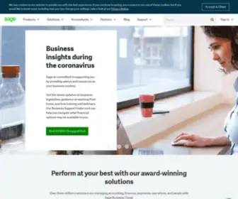 Sagesoftware.com(Sage Accounting and Business Management Software) Screenshot