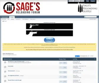 Sagesreloadingforum.com(Sagesreloadingforum) Screenshot
