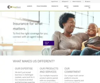 Sagesure.com(SageSure Insurance Managers) Screenshot