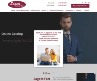 Sagets.com(Sagets Formal Wear) Screenshot