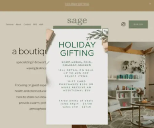 Sagewaxboutique.com(Wax boutique) Screenshot