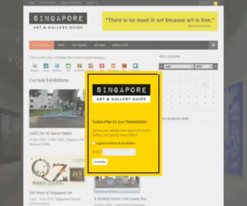 Sagg.com.sg(The Singapore Art & Gallery Guide (SAGG) is the first and most comprehensive guide to visual art in Singapore) Screenshot