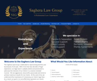 Sagheralaw.com(Saghera Law Group) Screenshot