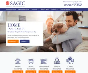 Sagic.co.uk(Insurance that changes lives) Screenshot