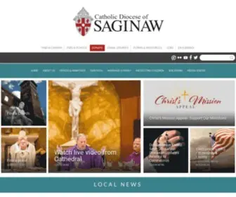 Saginaw.org(Diocese of Saginaw) Screenshot