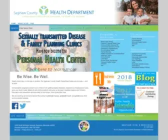Saginawpublichealth.org(Saginaw County Health Department) Screenshot