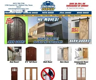 Saginawsurplus.com(Your #1 source for cheap doors in the dallas) Screenshot