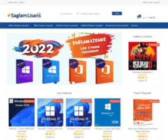 Saglamlisans.com(Sağlam Lisans) Screenshot