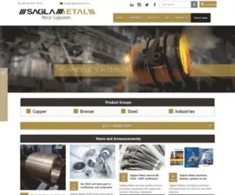 Saglammetal.com(SAĞLAM) Screenshot