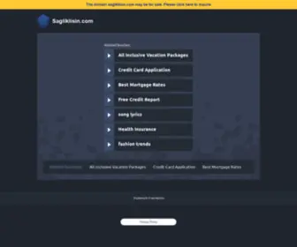 Sagliklisin.com(Sagliklisin) Screenshot