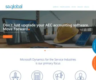 Saglobal.com(Leading Microsoft Dynamics Partner) Screenshot