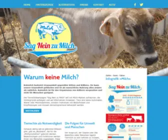 Sagneinzumilch.de(Sag Nein zu Milch) Screenshot