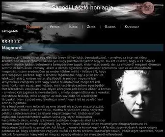 Sagodilaszlo.com(Magamról) Screenshot