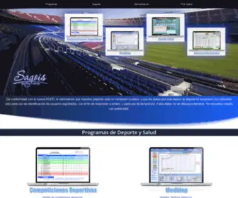 Sagois.com(Programas informáticos de Deporte y Salud) Screenshot