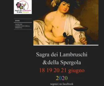 Sagralambrusco.it(Il Lambrusco si fa evento) Screenshot