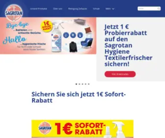 Sagrotan.de(Die Desinfektion von Oberflächen gelingt Ihnen mit Sagrotan. Egal ob im Haushalt oder unterwegs) Screenshot