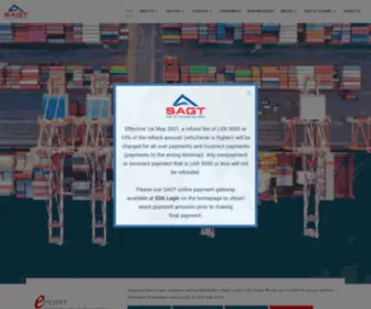 Sagt.com.lk(Global Container Terminal) Screenshot