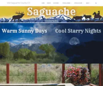 Saguachetourism.com(Discover Saguache County) Screenshot