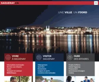Saguenay.ca(Ville de Saguenay) Screenshot