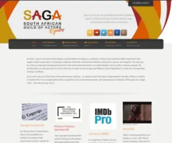 Saguildofactors.co.za(A Powerful Unified Voice for Actors Rights) Screenshot