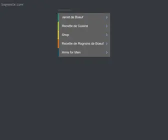 Sagweste.com(Les Papilles de Sagweste) Screenshot