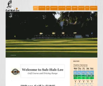 Sah-Hah-Lee.com(Sah-Hah-Lee Golf Course, Driving Range, and Mini-Golf) Screenshot