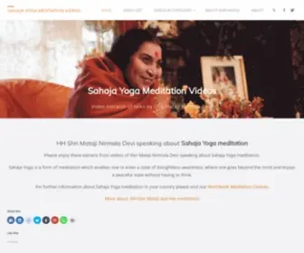 Sahajayogavideo.com(Video extracts of talks by Shri Mataji Nirmala Devi) Screenshot