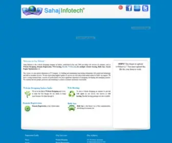 Sahajinfotech.com(Website Designing) Screenshot