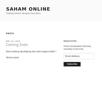 Sahamonline.com(Trading Saham dengan Cara Baru) Screenshot