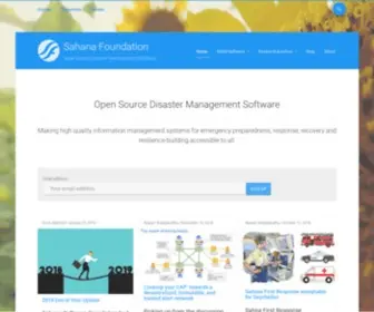 Sahanafoundation.org(Open Source Disaster Management Solutions) Screenshot