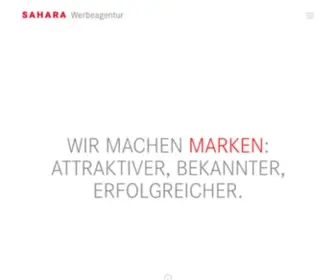 Sahara.de(SAHARA Werbeagentur in Stuttgart) Screenshot