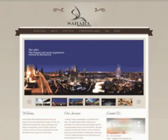 Saharahospitality.com(Sahara Hospitality) Screenshot