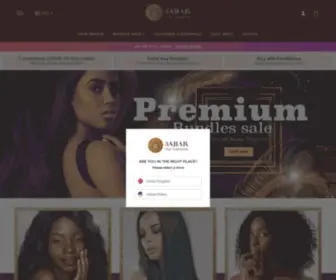 Saharhair.com(Sahar Hair Extensions) Screenshot