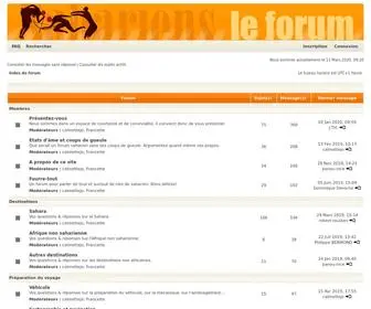 Sahariens.info(Page d’index) Screenshot