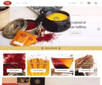 Saharkhizonline.com(Saharkhiz Saffron Online Shop) Screenshot