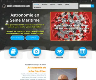 Sahavre.fr(Société Astronomique du Havre) Screenshot