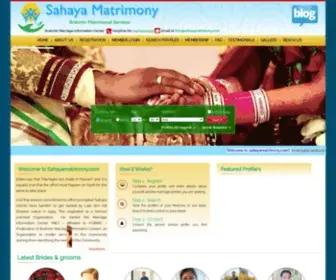 Sahayamatrimony.com(Brahmin Matrimonial Information Services) Screenshot