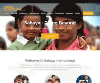 Sahaya.org(A USA) Screenshot