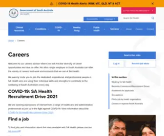 Sahealthcareers.com.au(SA Health) Screenshot